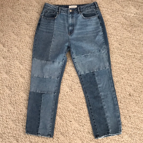 LOT OF 3 pacsun mom jeans jeggings 29 patchwork - Picture 4 of 9